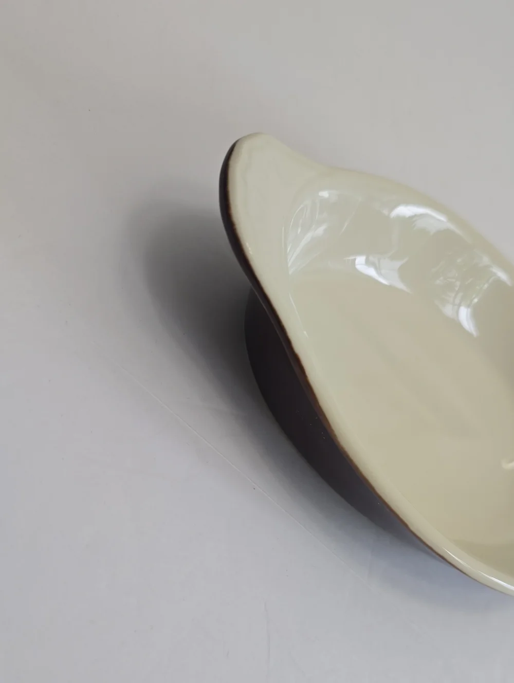 Vintage Rego Pottery Japan Set Of 2 Oval Casserole Au Gratin Dish Glazed Brown